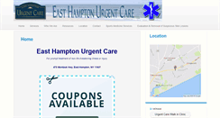 Desktop Screenshot of easthamptonurgentcare.com