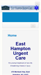 Mobile Screenshot of easthamptonurgentcare.com